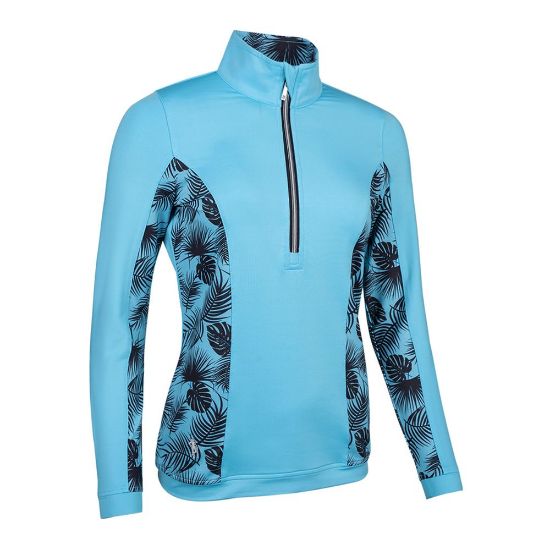 Carina-AquaBlackTropicalPrint