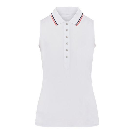 Picture of Swing Out Sister Ladies Pickle Pique Sleeveless Golf Polo Shirt