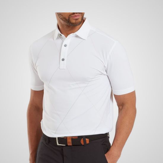 Picture of FootJoy Men's Raker Print Lisle Golf Polo Shirt
