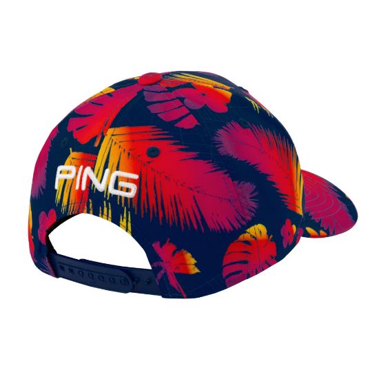 Picture of PING Men's Tour Electric Sunset Snapback Golf Cap