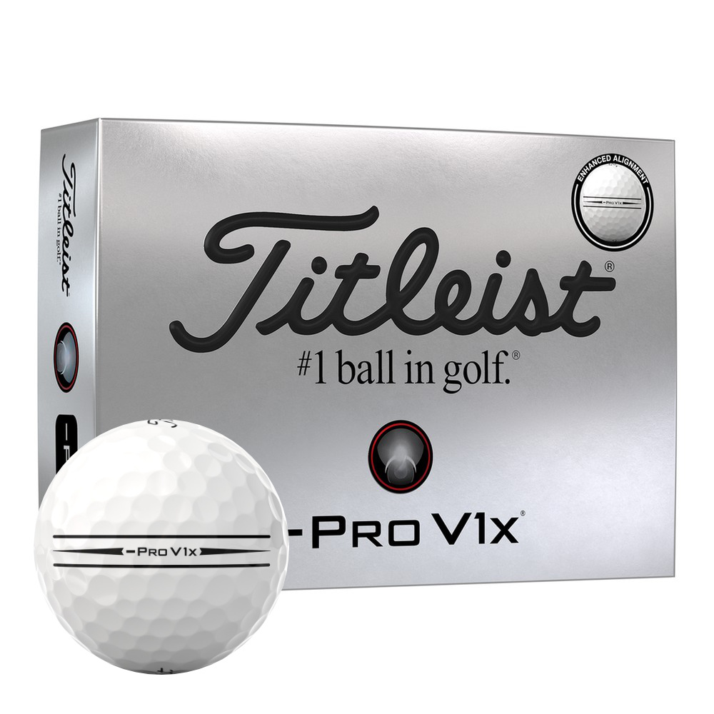 Titleist Pro V1x Left Dash Enhanced Align Golf Balls