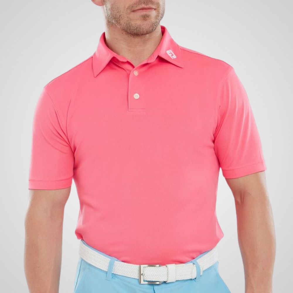 FootJoy Men's Stretch Pique Solid Golf Polo Shirt
