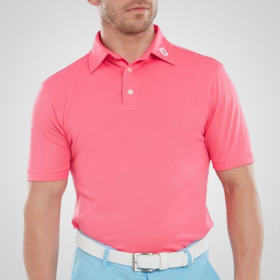 Picture of FootJoy Men's Stretch Pique Solid Golf Polo Shirt