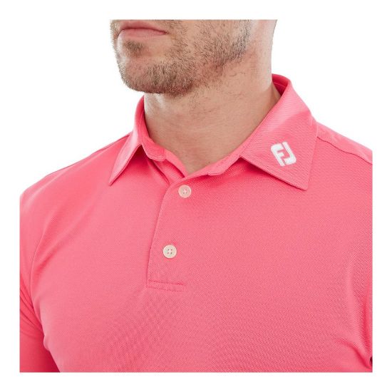 Picture of FootJoy Men's Stretch Pique Solid Golf Polo Shirt