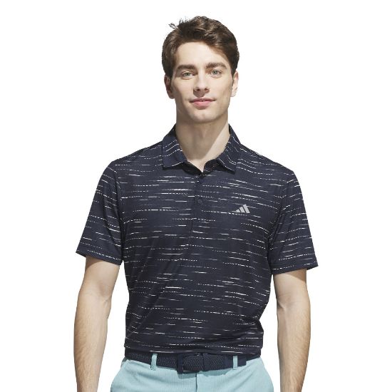 Picture of adidas Men's Ultimate Mesh Glimmer Print Golf Polo Shirt