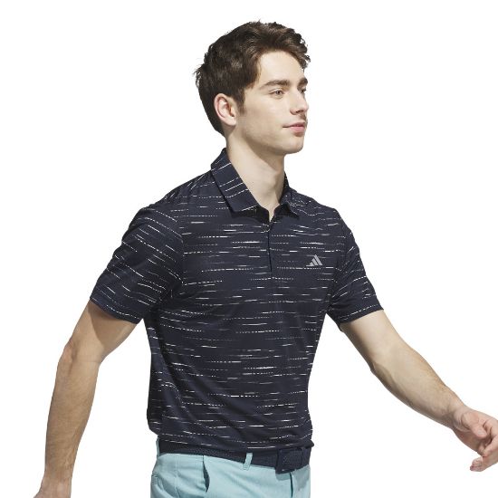 Picture of adidas Men's Ultimate Mesh Glimmer Print Golf Polo Shirt