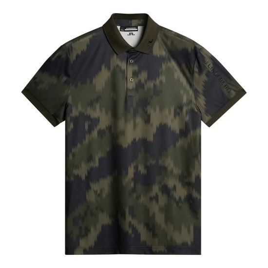 Picture of J.Lindeberg Men's Tour Tech Print Golf Polo