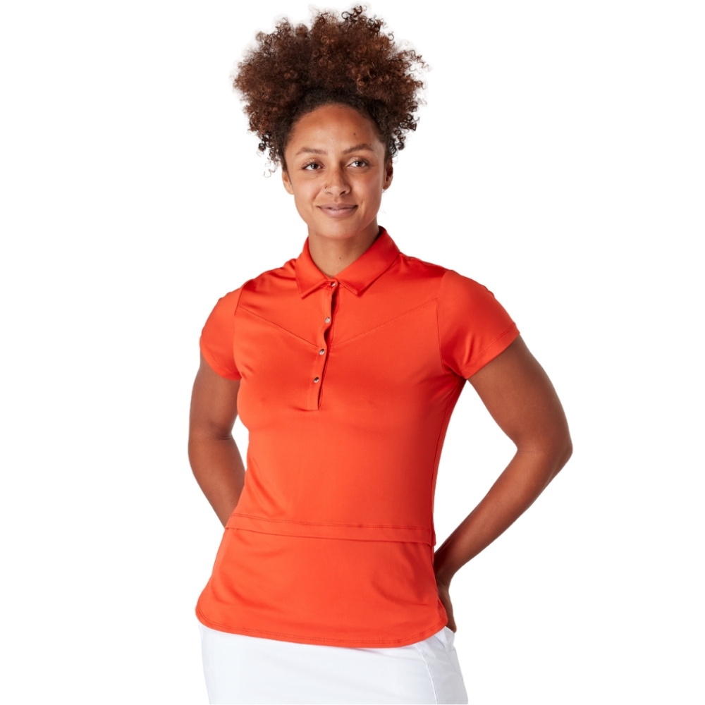 Swing Out Sister Ladies Amelie Cap Sleeve Golf Polo Shirt