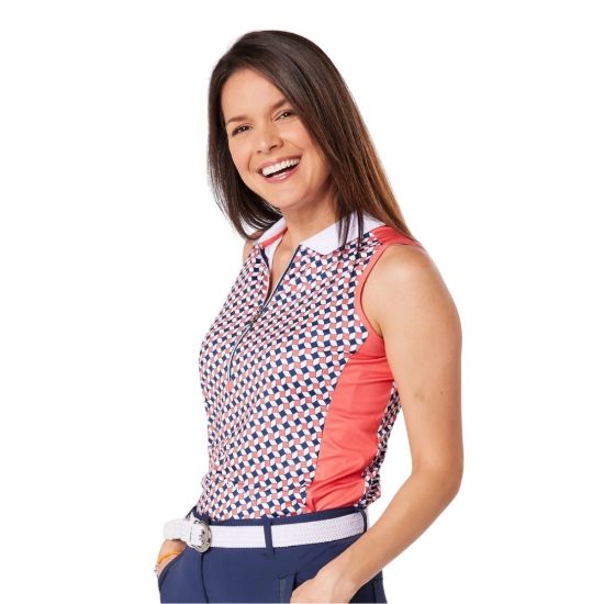 Picture of Swing Out Sister Ladies Beth Sleeveless Golf Polo Shirt