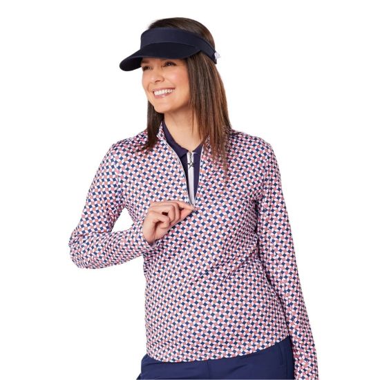 Picture of Swing Out Sister Ladies Layla 1/4 Zip Golf Midlayer