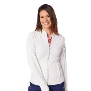 Picture of Swing Out Sister Ladies Peach Elite Lightweight Golf Jacket