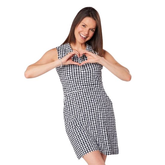Picture of Swing Out Sister Ladies Penelope Pattern Sleeveless Golf Dress