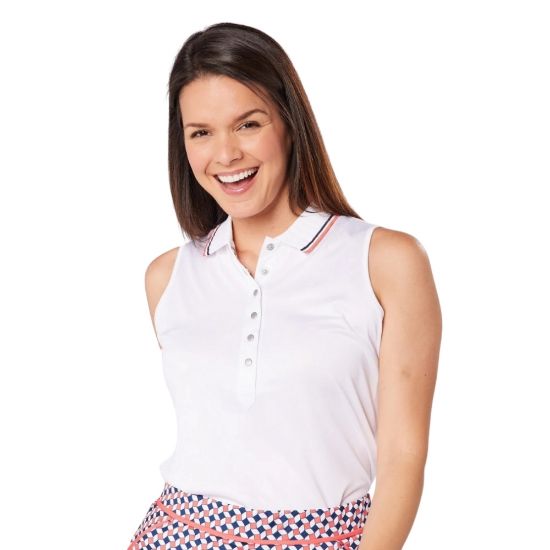 Picture of Swing Out Sister Ladies Pickle Sleeveless Golf Polo Shirt