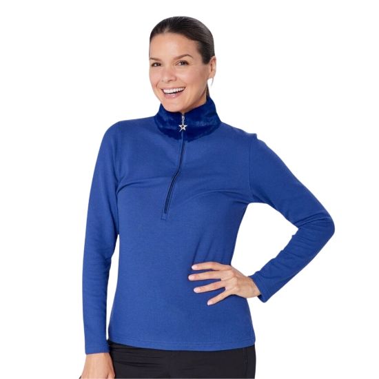 Picture of Swing Out Sister Ladies Tigress 1/4-Zip Golf Midlayer