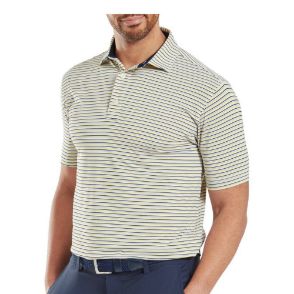 Picture of FootJoy Men's Balance Stripe Lisle Golf Polo Shirt
