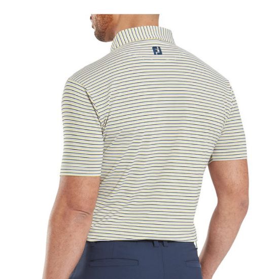 Picture of FootJoy Men's Balance Stripe Lisle Golf Polo Shirt