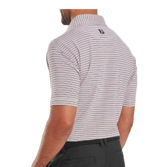 Picture of FootJoy Men's Balance Stripe Lisle Golf Polo Shirt